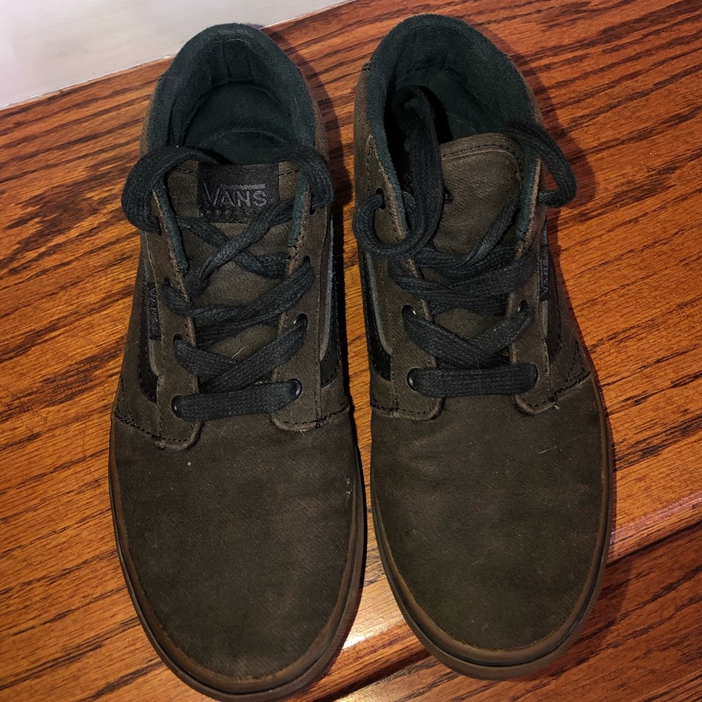 Boys Brown Vans size 4